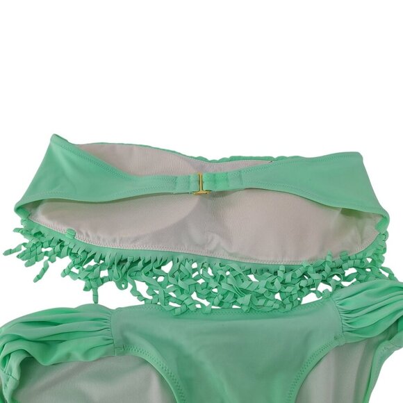 Victoria’s Secret Fringe Halter Bikini Womens Size small Adjustable Strap Padd - Picture 6 of 11